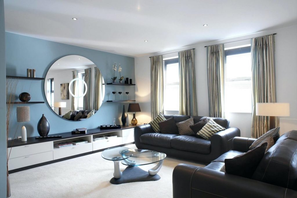 Stunning Livingroom Decoration With Dark Furniture Designs - Wall Color Ideas For Dark Furniture