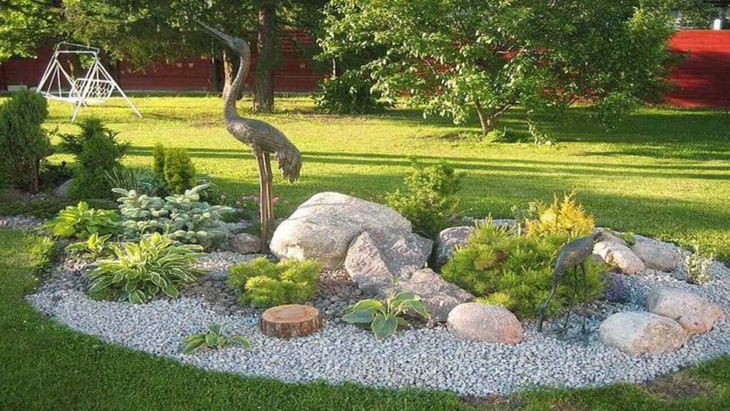 rock landscaping ideas backyard