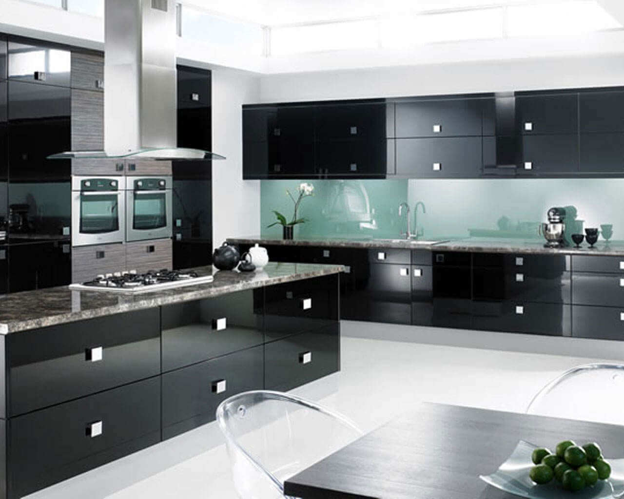 black and white kitchen decor designer