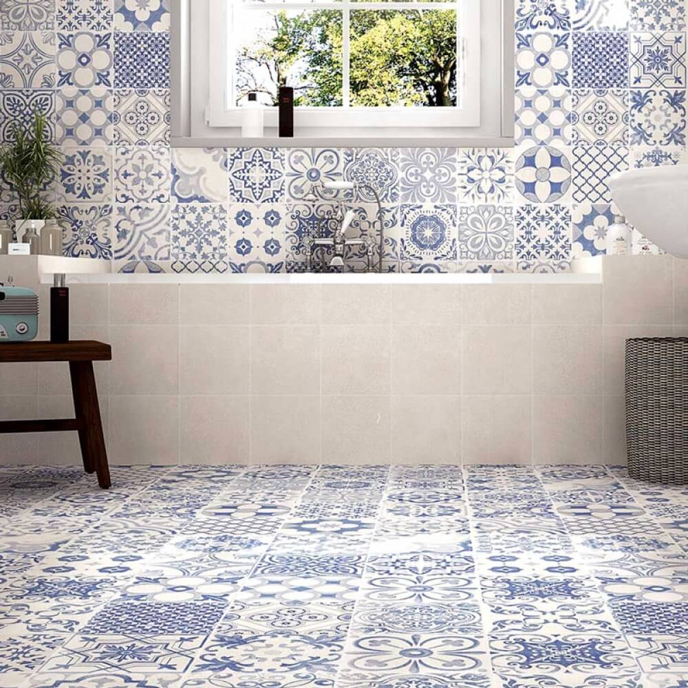 bathroom floor tiles design