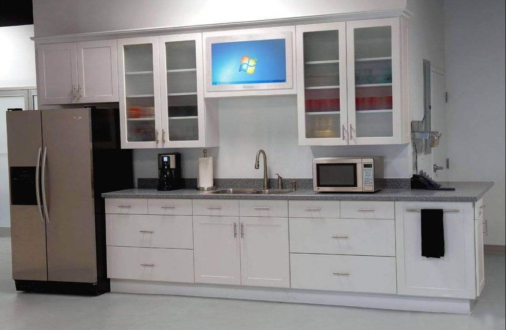 black and white kitchen