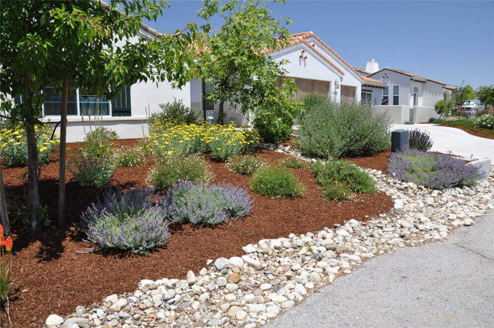 rock landscaping ideas backyard