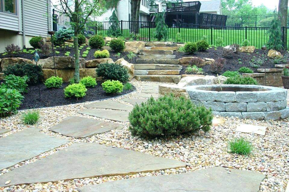 rock landscaping ideas backyard