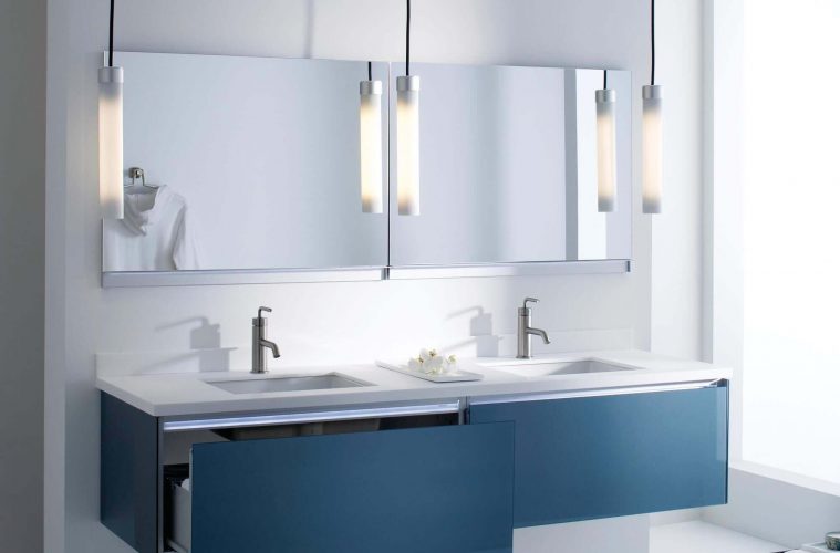 30 Most Navy Blue Bathroom Vanities You, Dark Blue Vanity Bathroom Ideas