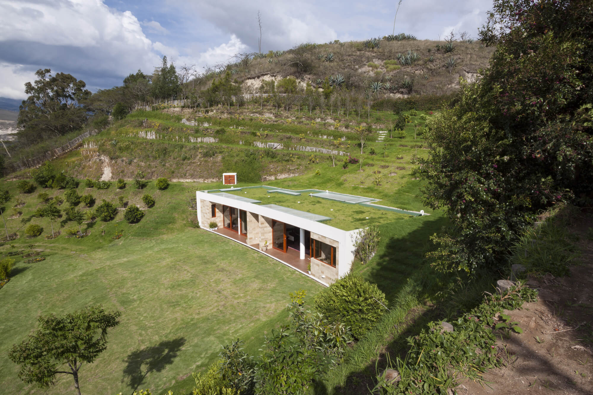 House Plans Built Into Side Of Hill