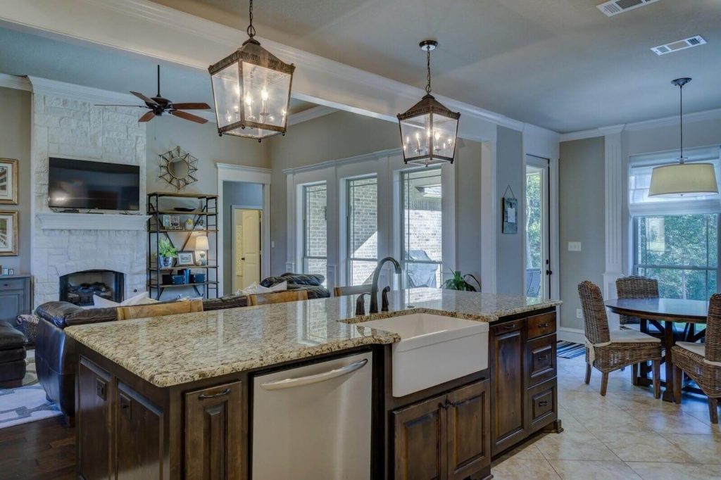 open concept kitchen