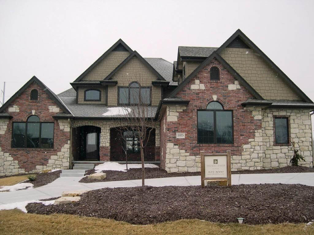 brick and stone homes