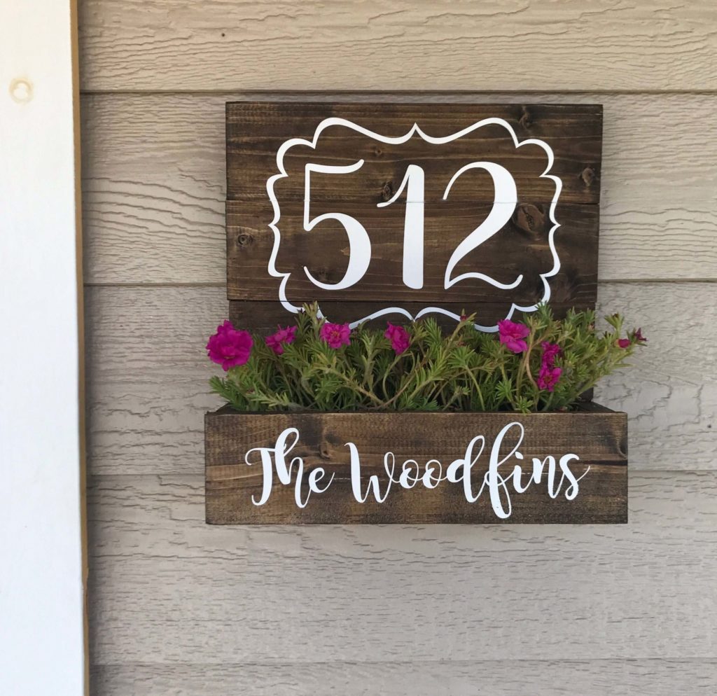 house number signs ideas