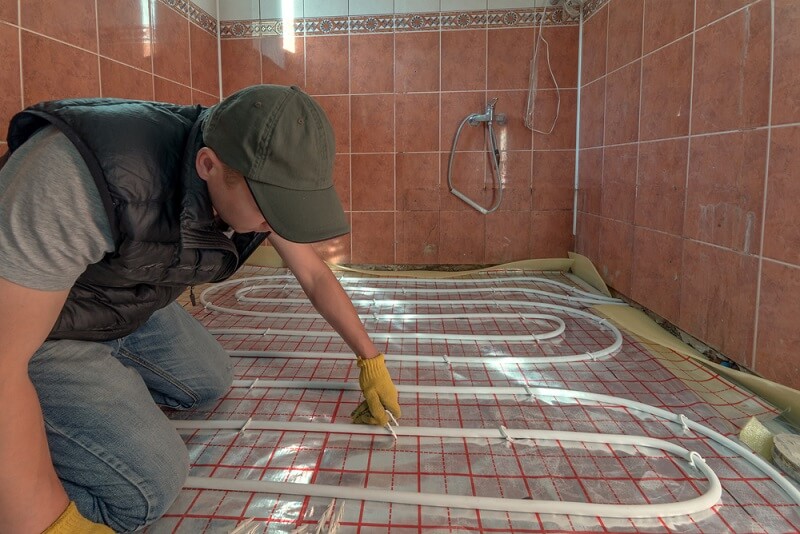 hydronic floor heating