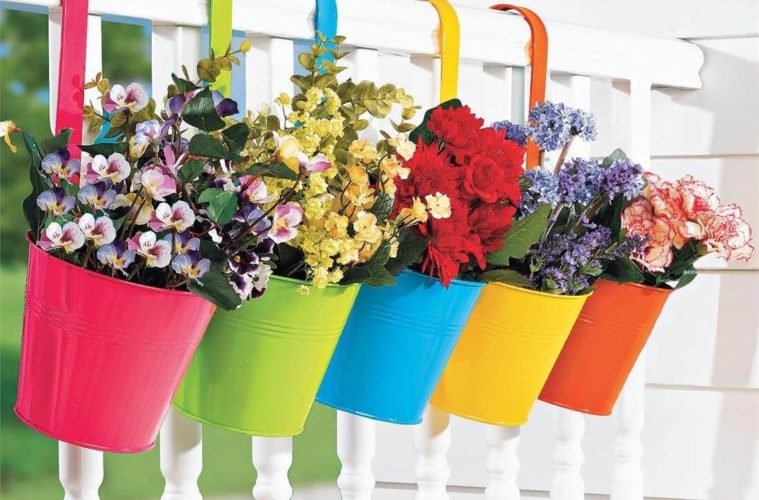 Latest Hanging Flower Pots Ideas For Small Balcony