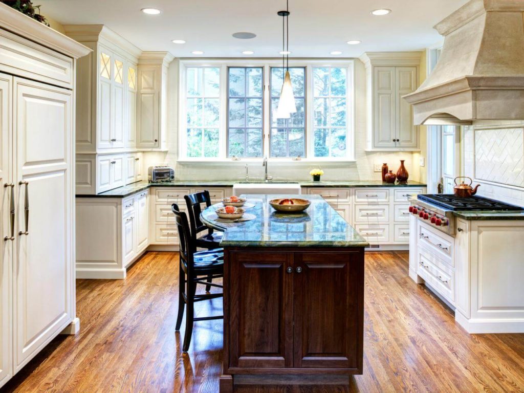 kitchen interior design with window