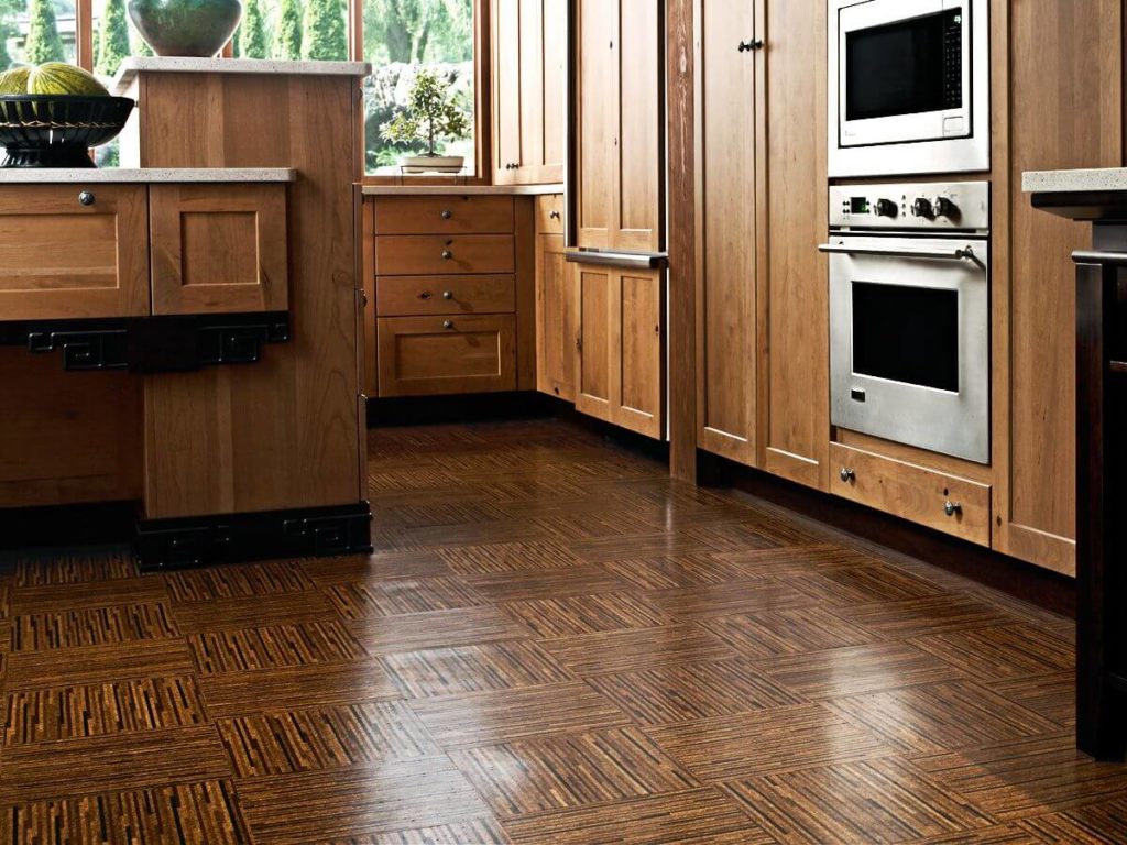 cork floor tiles for kitchen