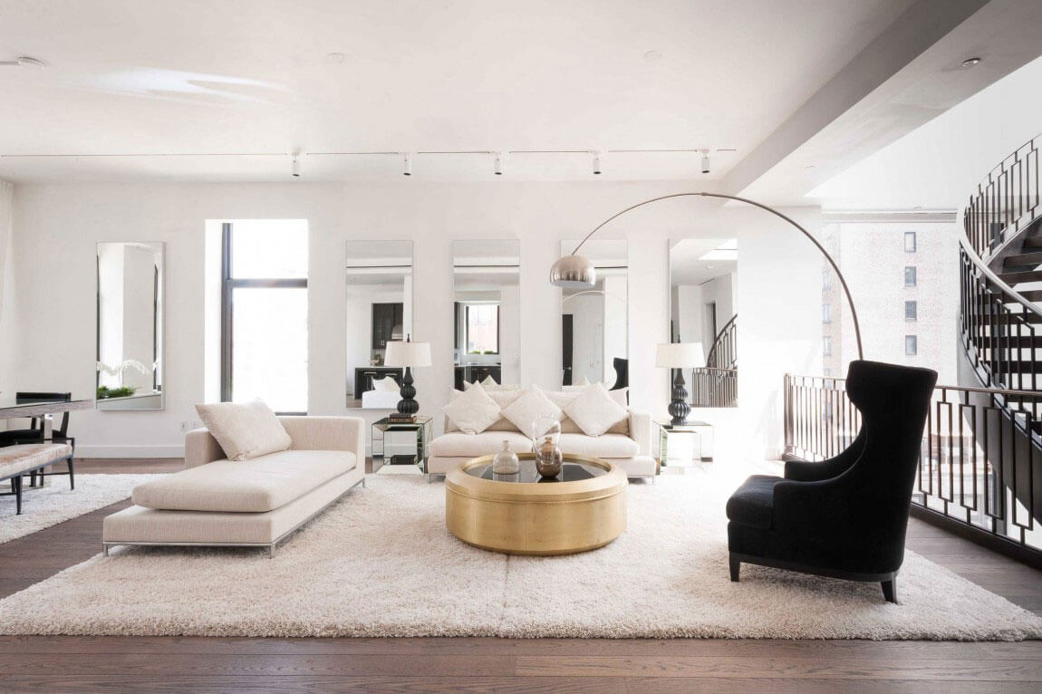 Image showcasing MODERN LIGHT PENTHOUS - Yuliia Tkachenko in 2026 | Modern lobby, Modern ...