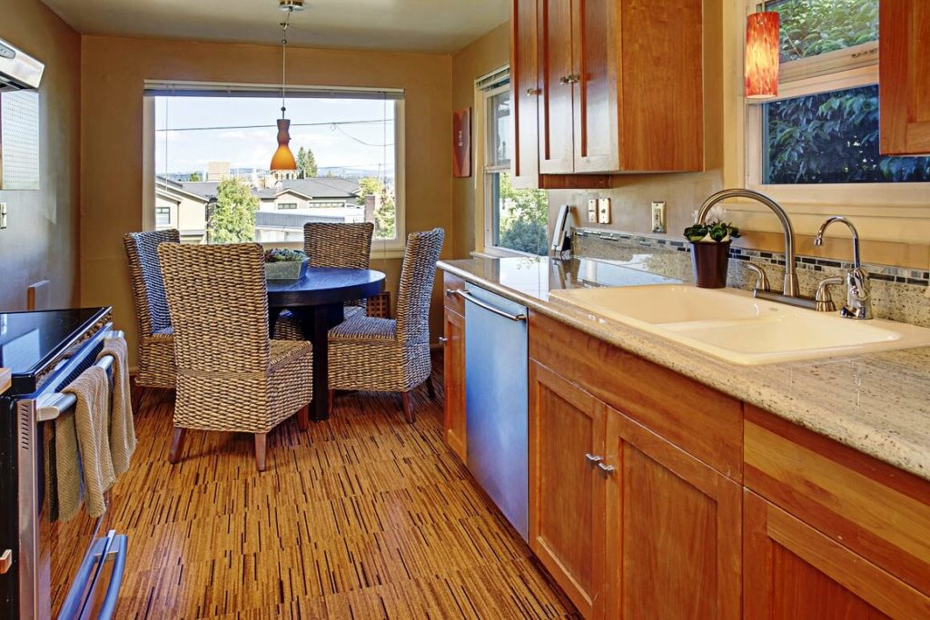 cork floor tiles for kitchen