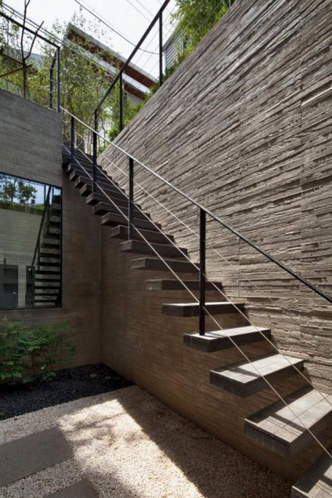 modern exterior stairs