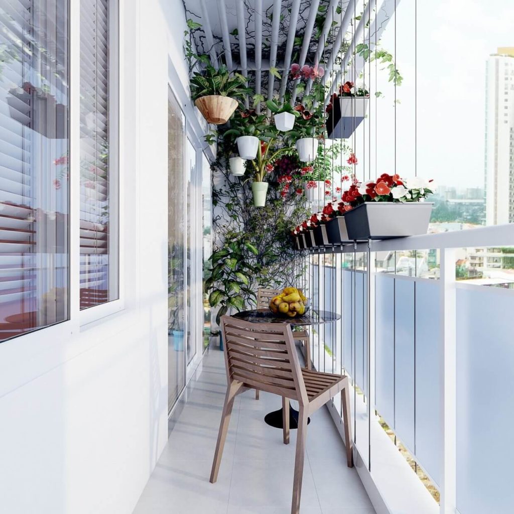 hanging flower pots for balcony