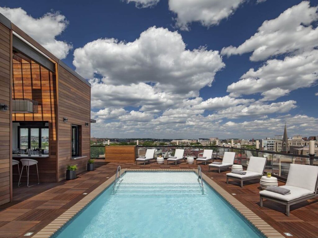 rooftop swimming pool designs