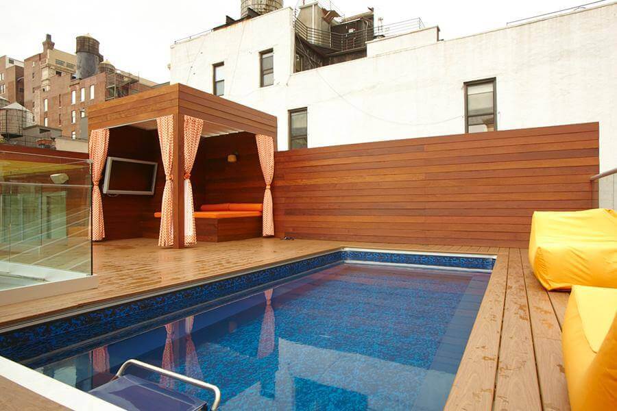 rooftop swimming pool designs