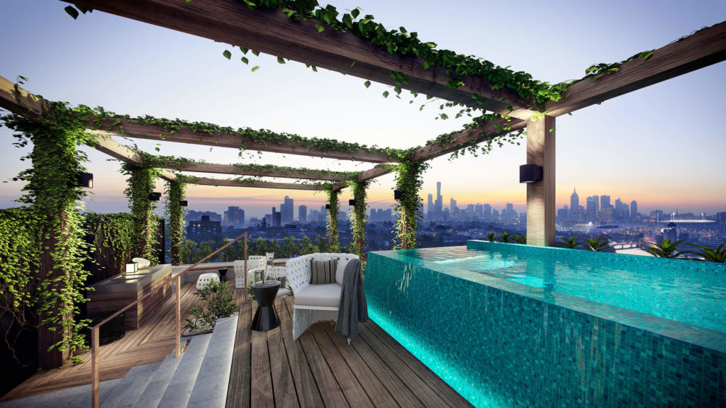 rooftop swimming pool designs