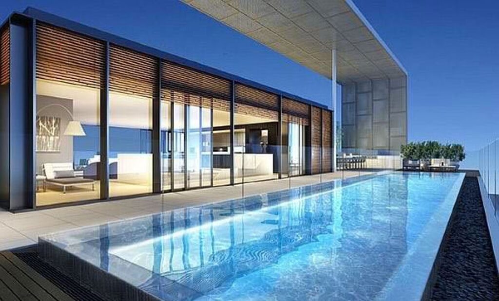 rooftop swimming pool designs