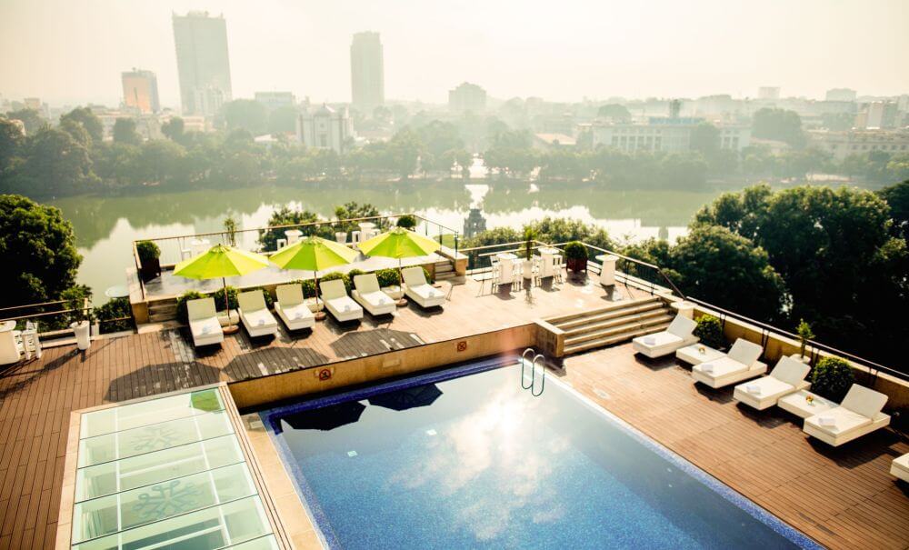 rooftop swimming pool designs