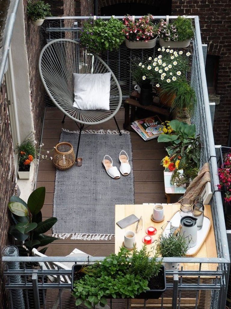 Balcony storage ideas