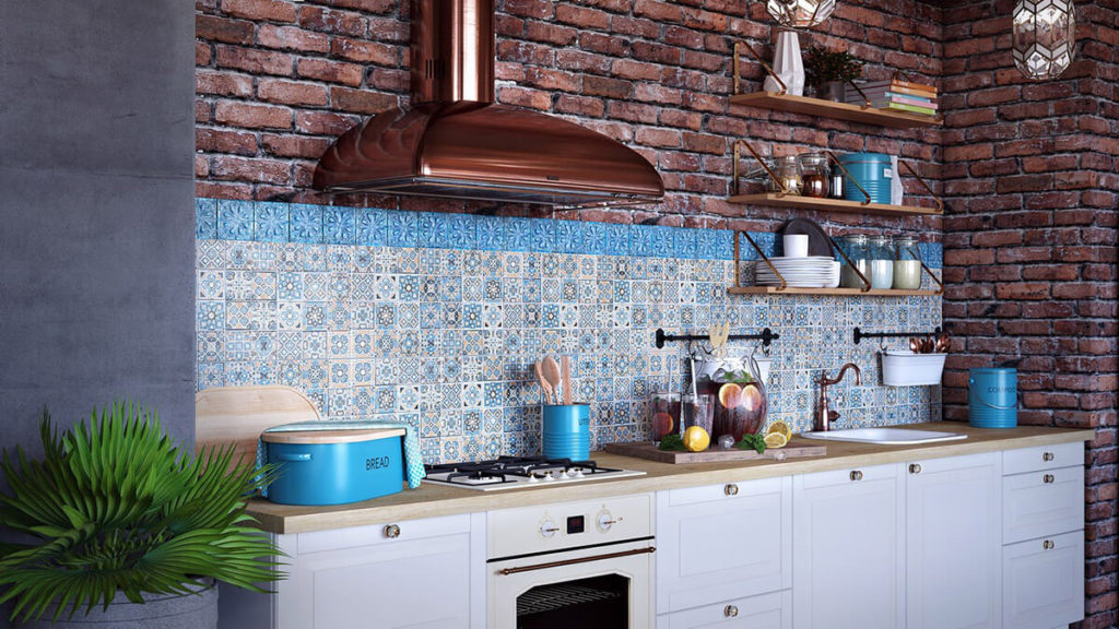 colorful boho chic kitchen designs