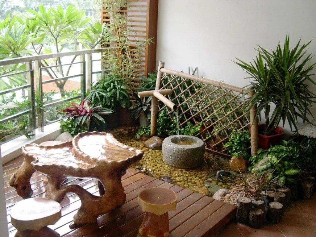 apartment balcony garden decorating ideas