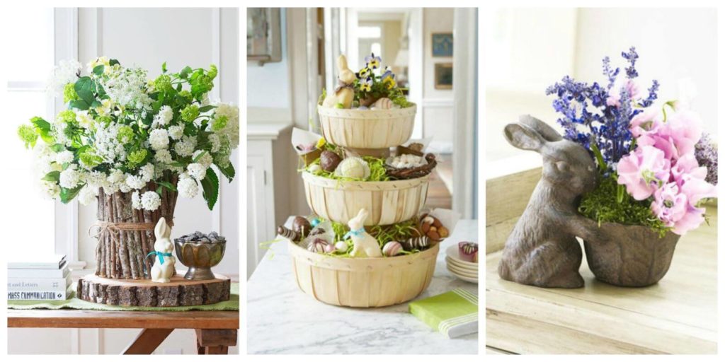 DIY easter table decorations