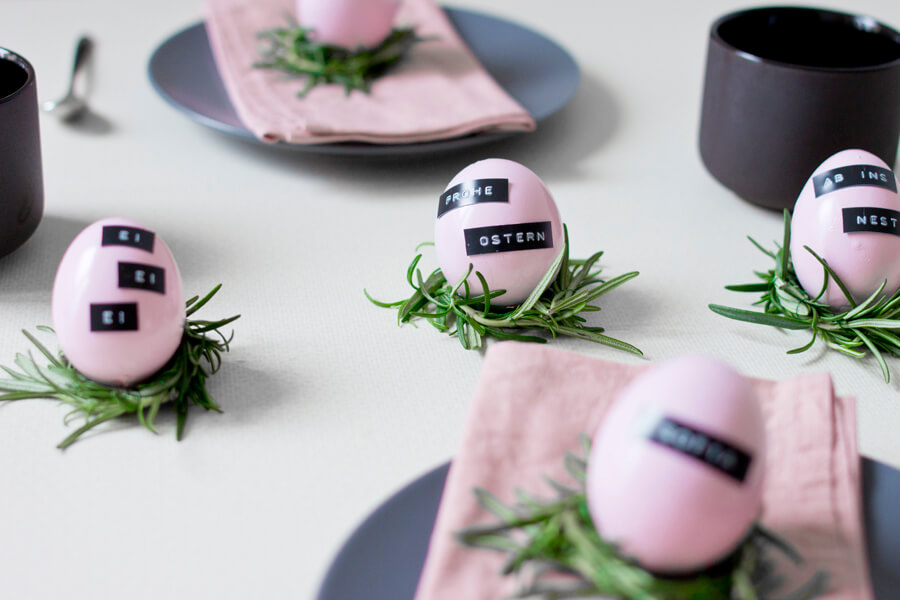 DIY easter table decorations