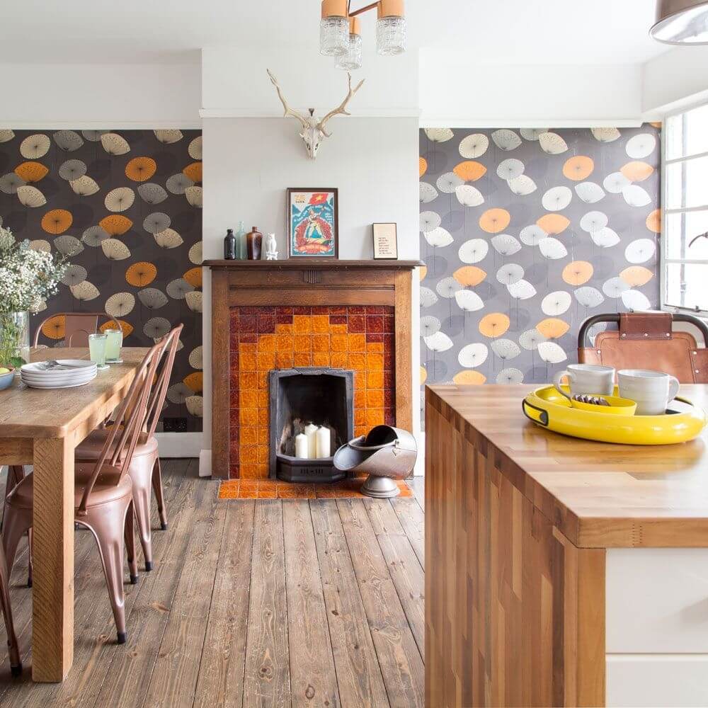 modern wallpaper designs for kitchens