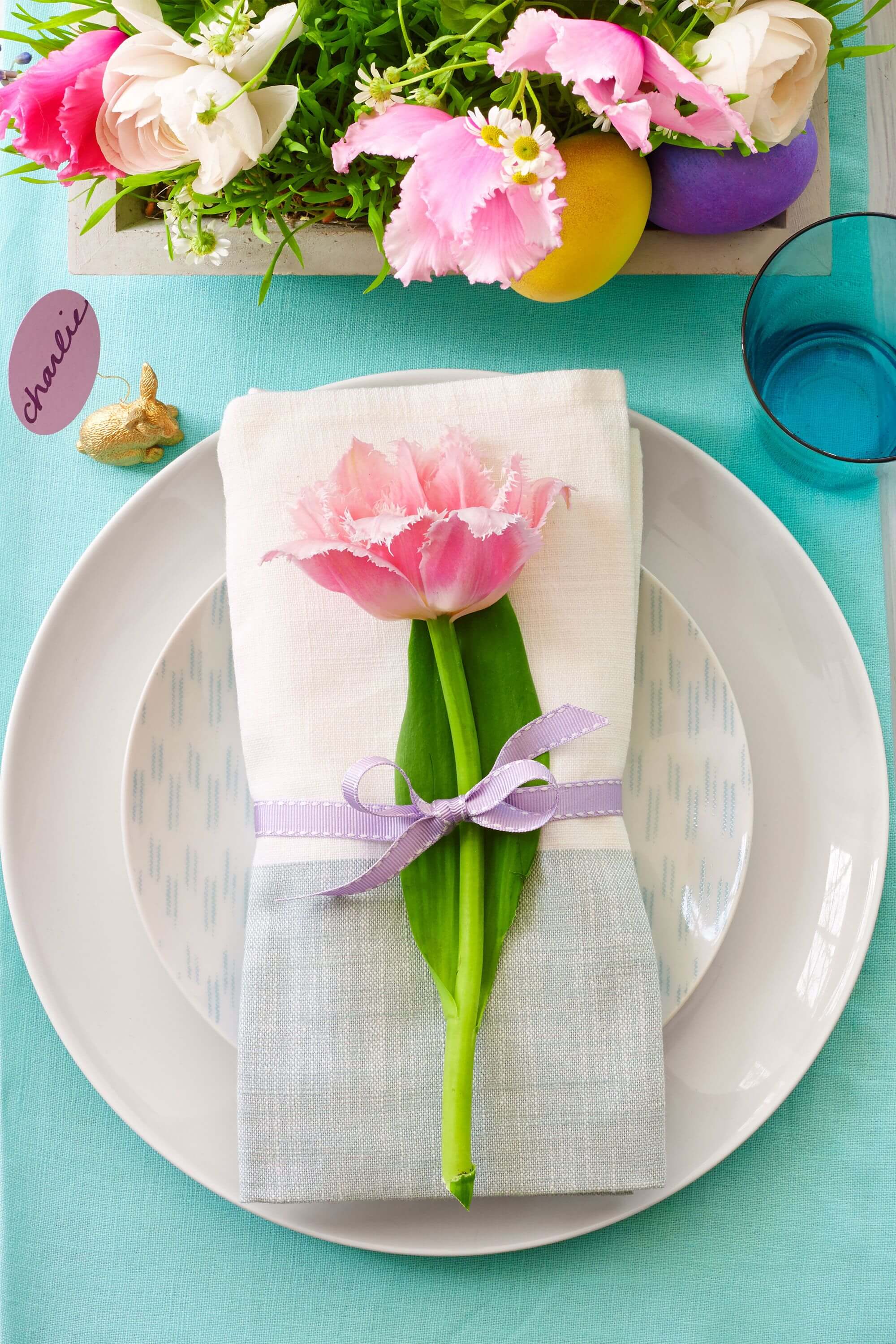 DIY easter table decorations