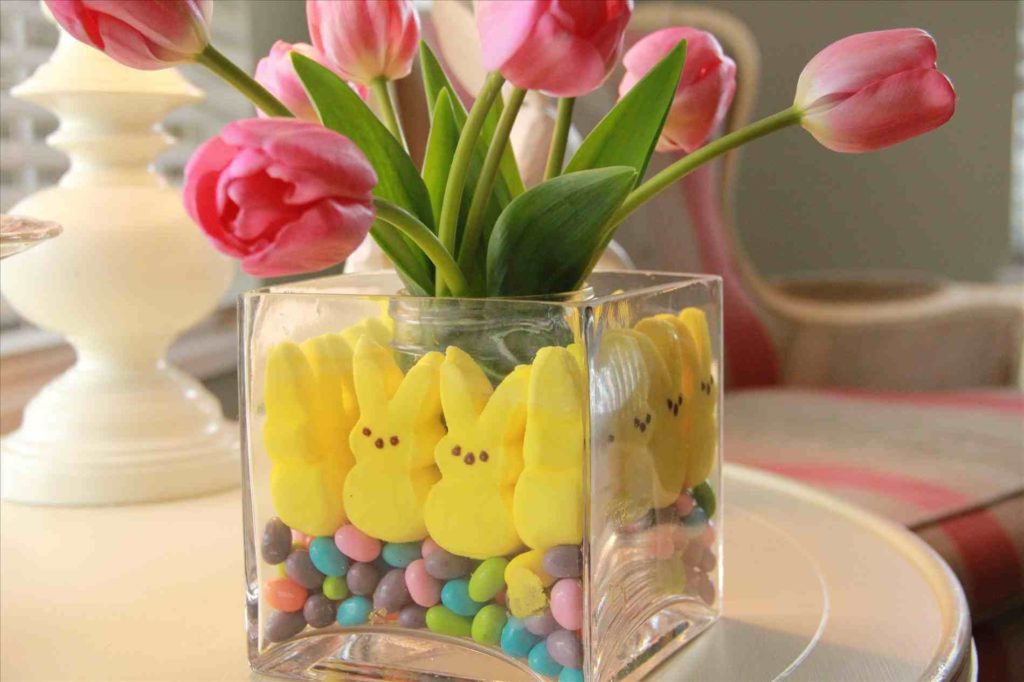 DIY easter table decorations