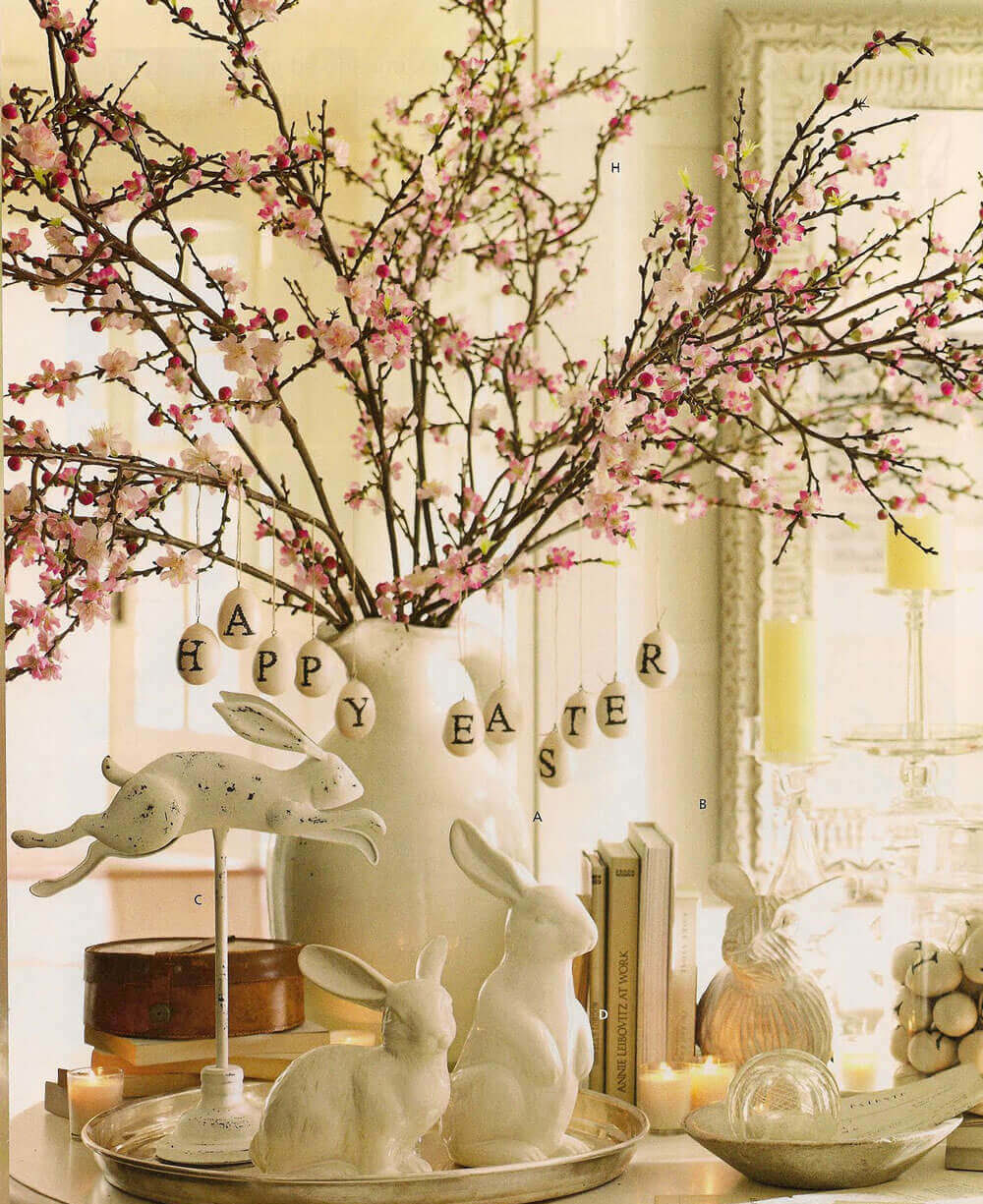 DIY easter table decorations