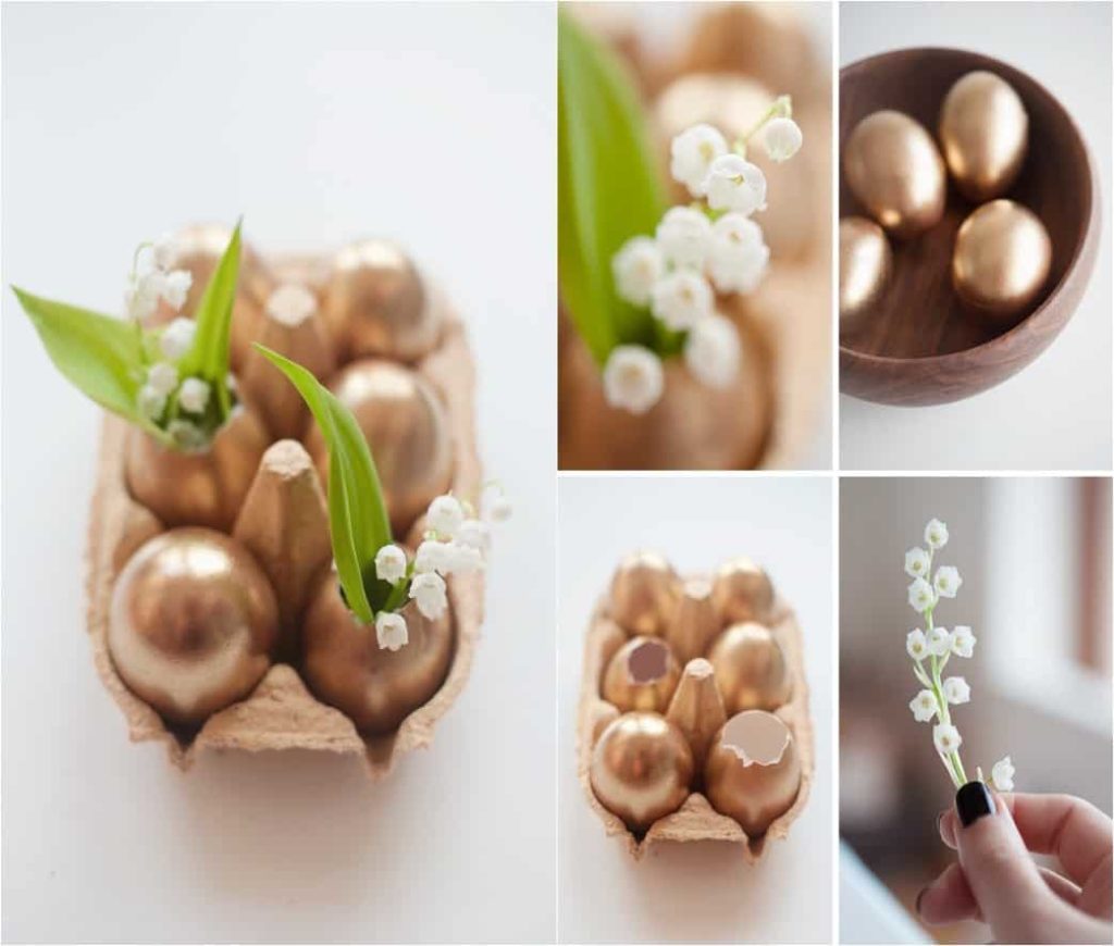 DIY easter table decorations