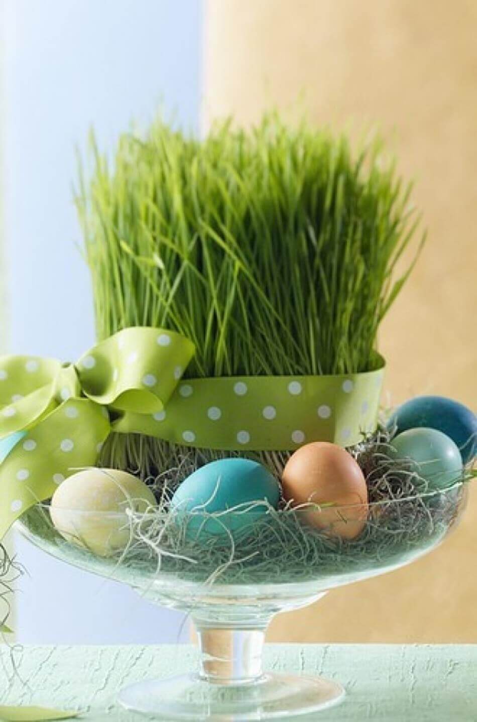 DIY easter table decorations