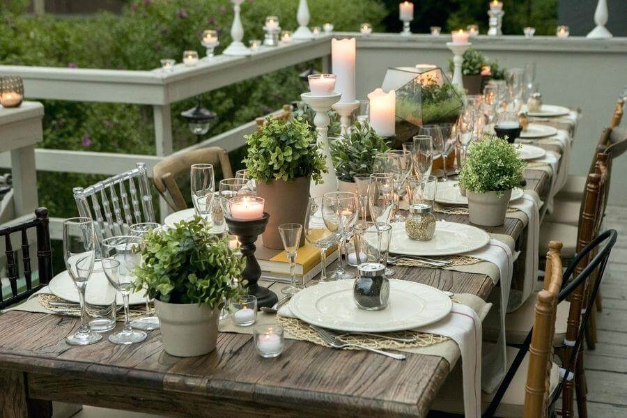 dinner party table settings