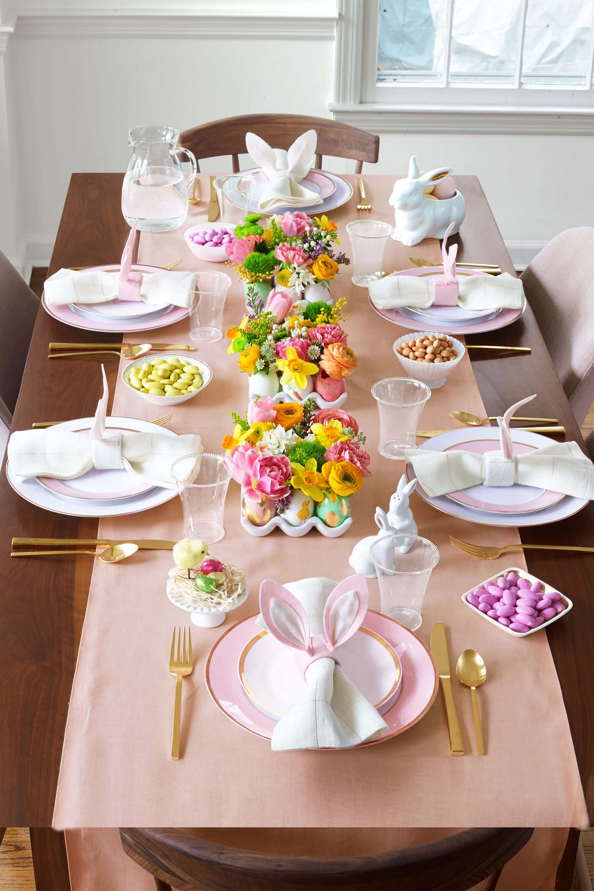 DIY easter table decorations