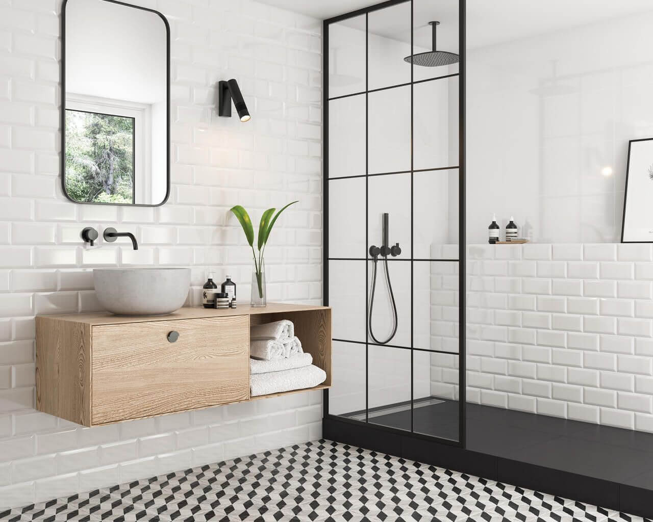 18 Geometric Bathroom Tiles Of 2020 For Design Lovers