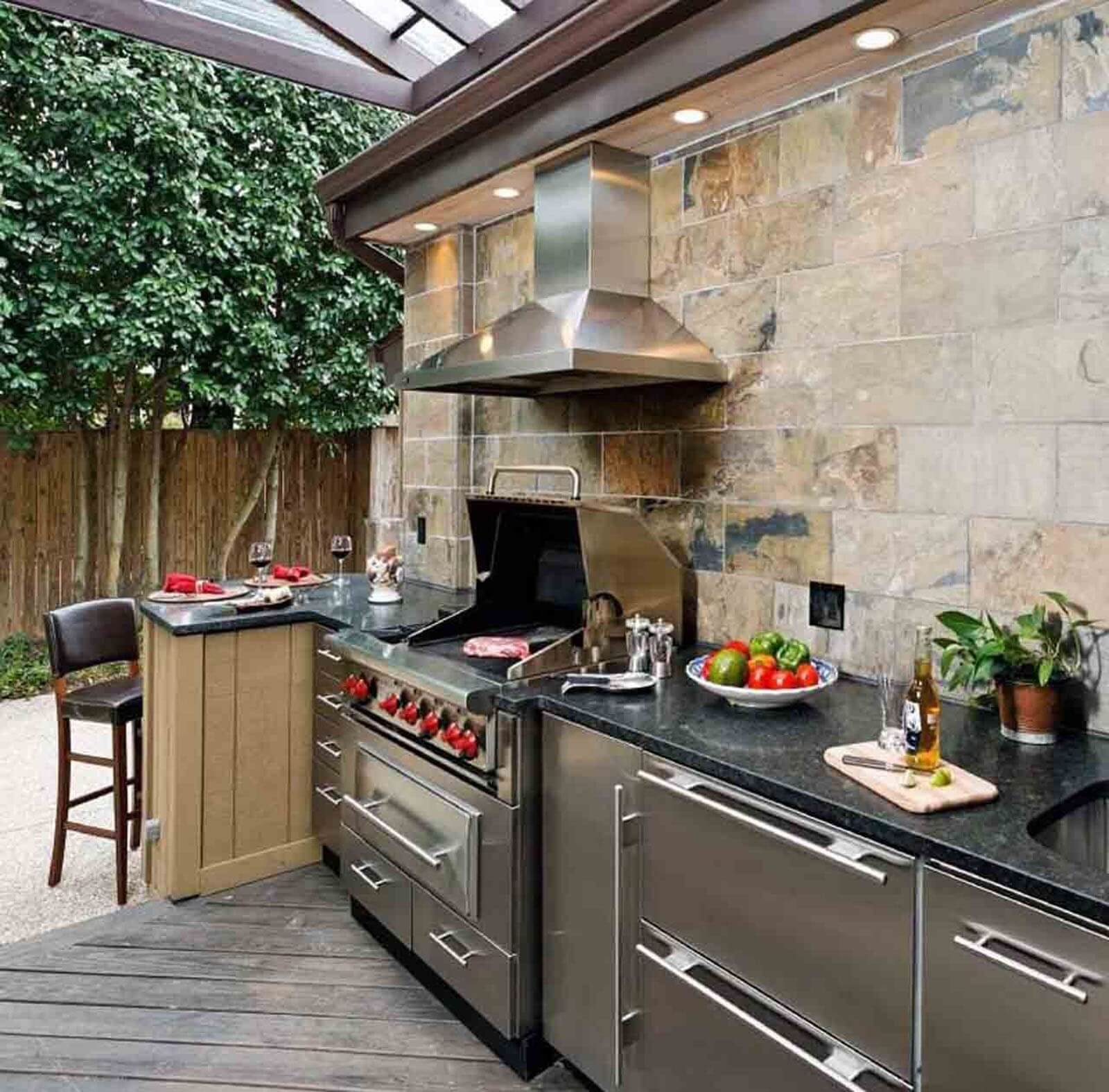 backyard cocina inspiracion homeepiphany dapur cupboard terbuka