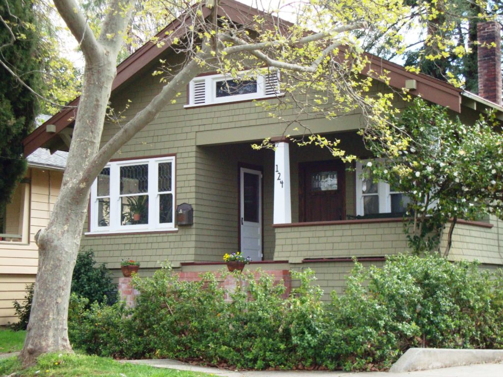 sage green house exterior