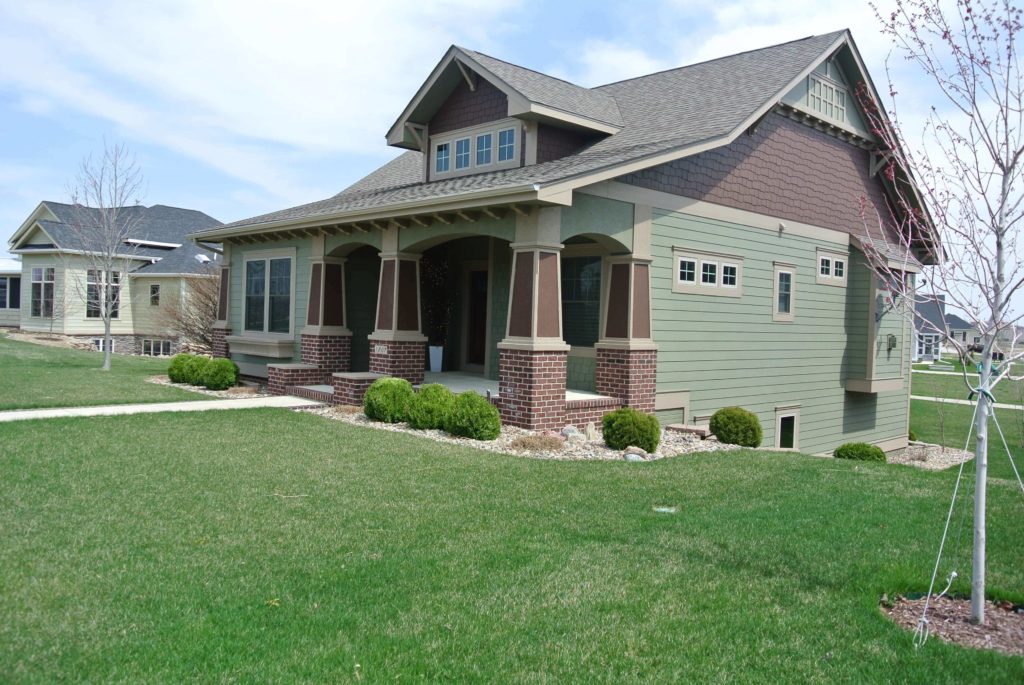 sage green house exterior