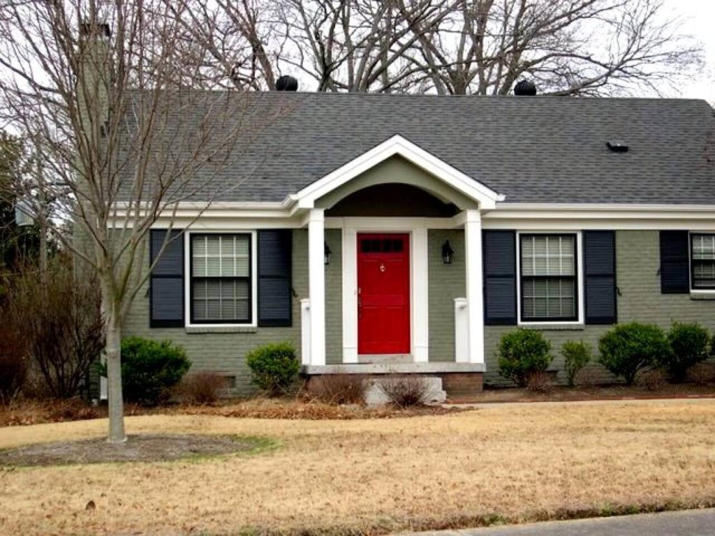 sage green house exterior