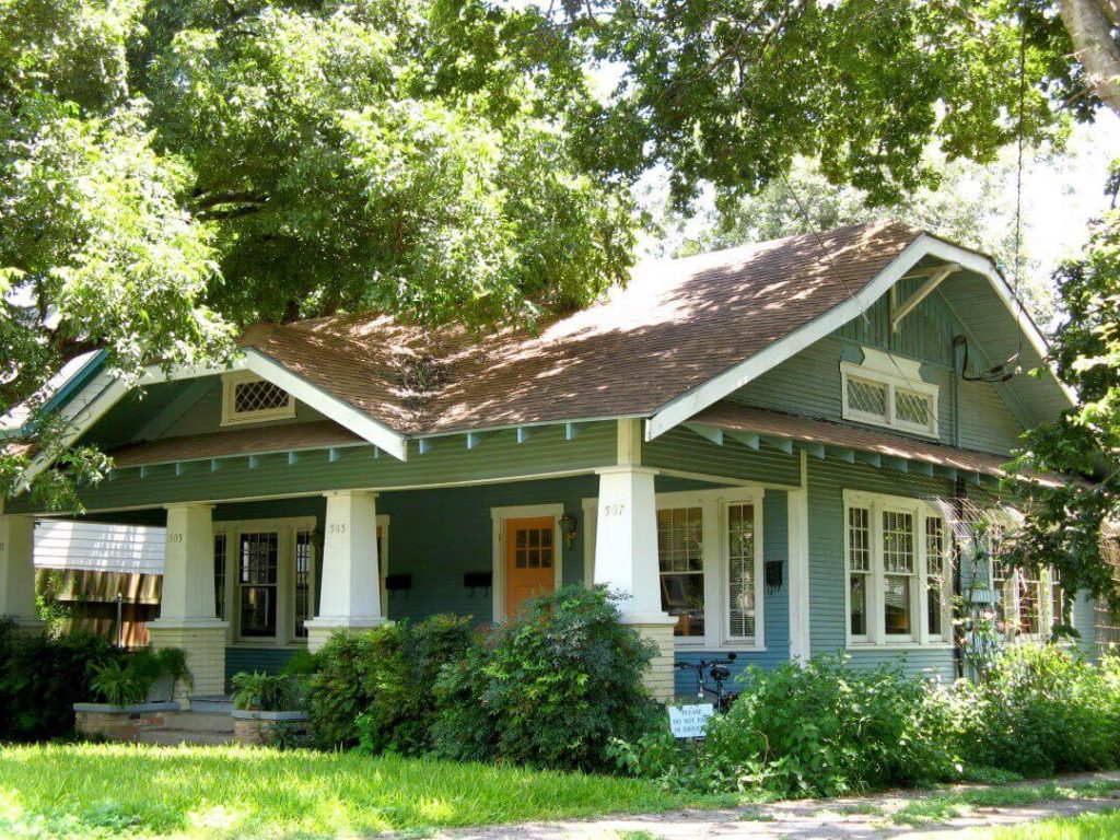 sage green house exterior