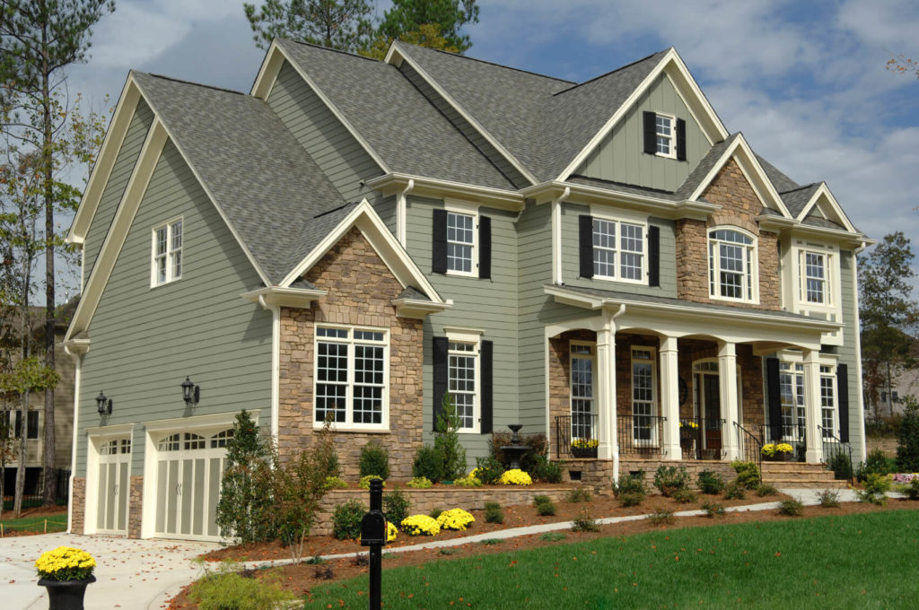 sage green house exterior