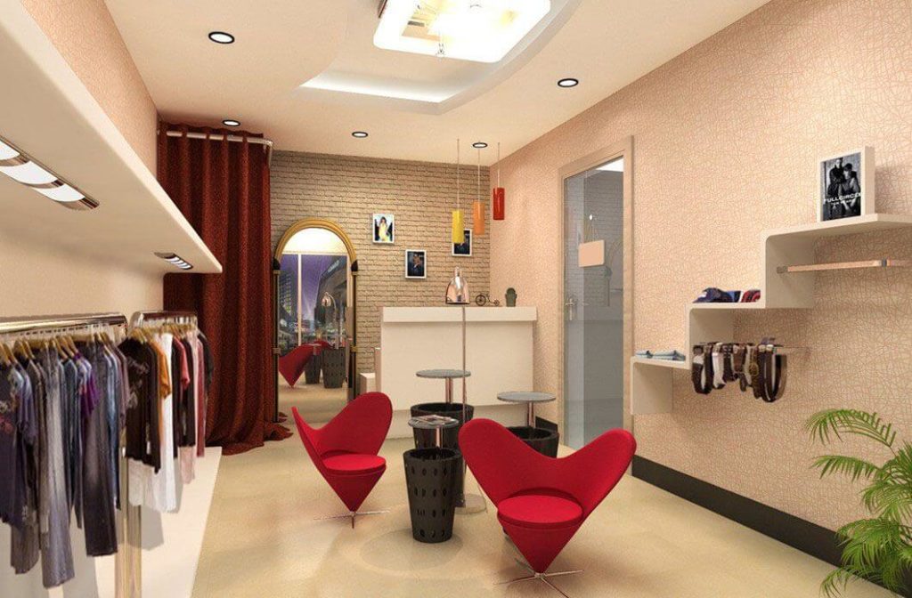 Small Shop Design Ideas For Clothing Small Garment Shop Interior 