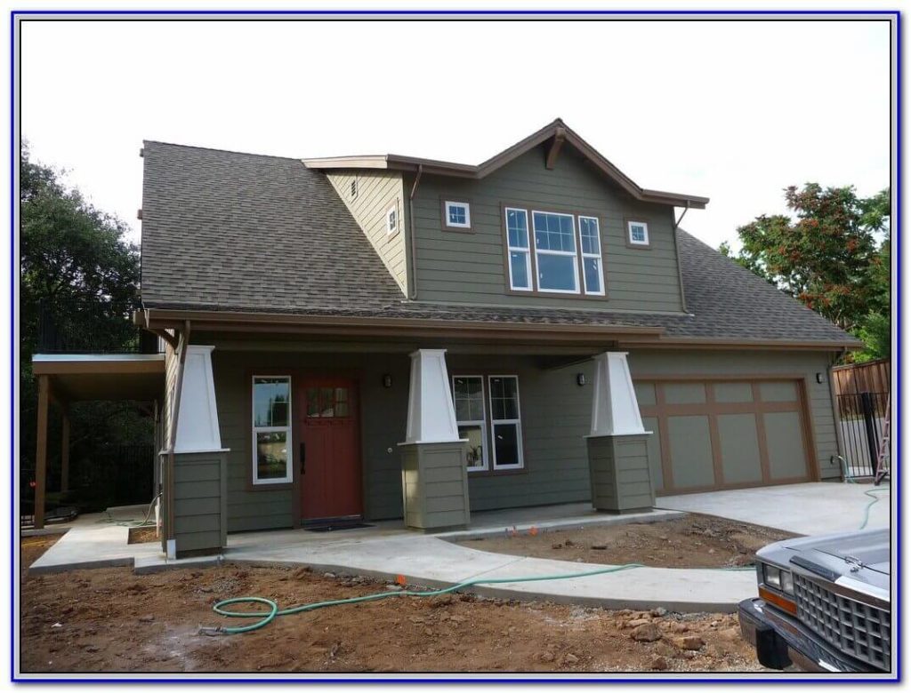 sage green house exterior