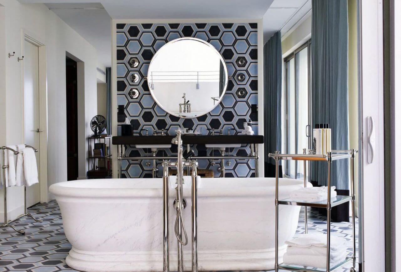 18 Geometric Bathroom Tiles Of 2020 For Design Lovers