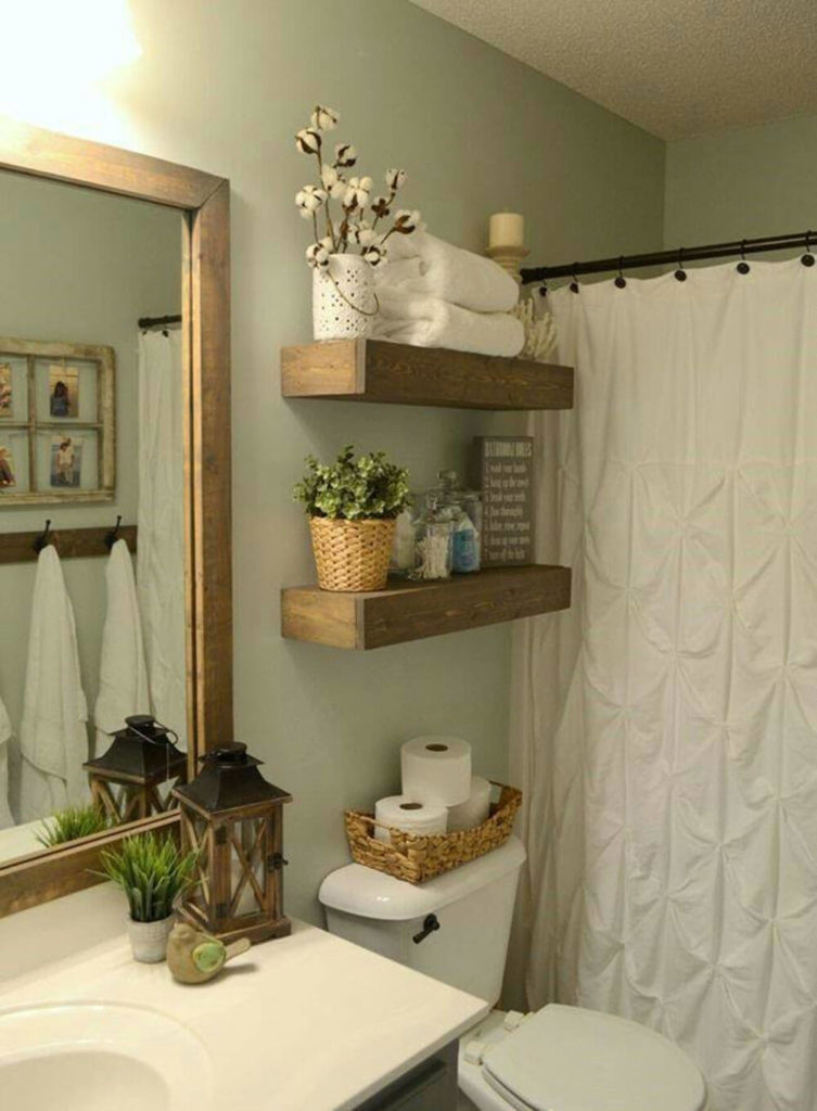 20+ Small and Creative Bathroom Shelf Ideas and Designs For 2020