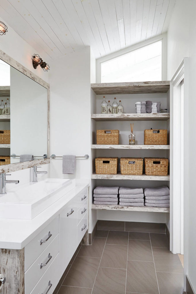 20+ Small and Creative Bathroom Shelf Ideas and Designs For 2020